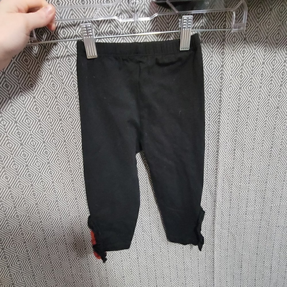 2 Piece SET Red And Black Checkerboard Lumberjack Overalls Skirt & Leggings SET - Picture 11 of 13